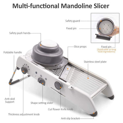 ProSlice Mandoline Vegetable Slicer with Precision Adjustable Blades