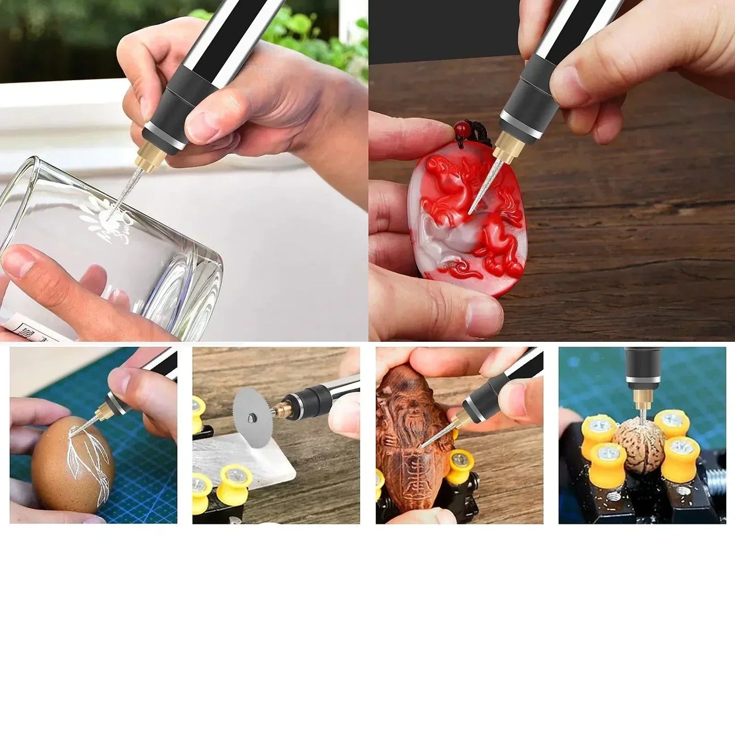 Professional Engraving Pen Rechargeable Electric Engraver Tool for DIY Crafting