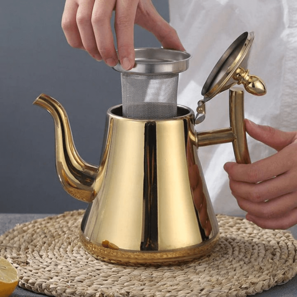PureBoil Stainless Steel Induction Kettle with Built In Filter