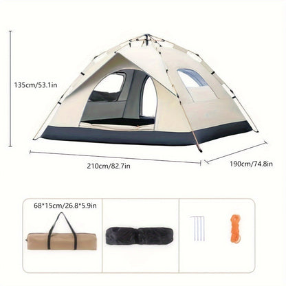 QuickCamp 4 Person Pop Up Tent with UV Protection and Instant Setup