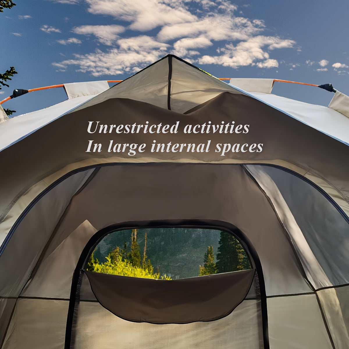 QuickCamp 4 Person Pop Up Tent with UV Protection and Instant Setup