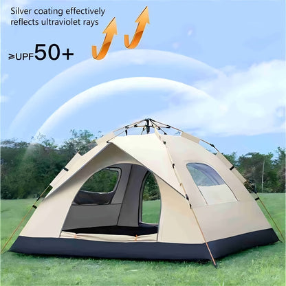 QuickCamp 4 Person Pop Up Tent with UV Protection and Instant Setup