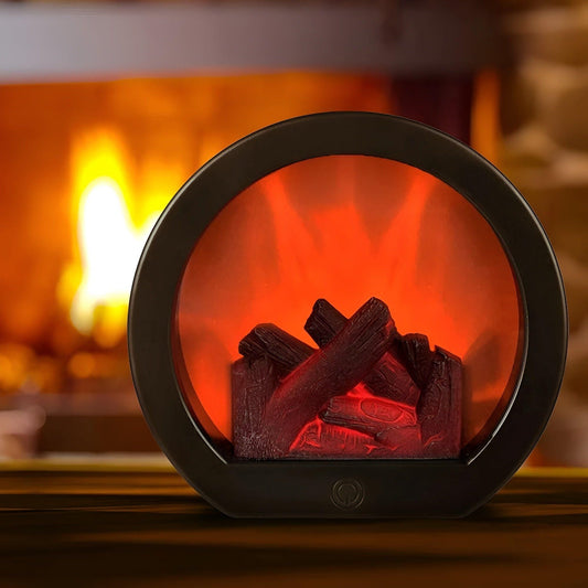 RadiantFlame LED Lantern with Realistic Flame Effect Ambient Lamp