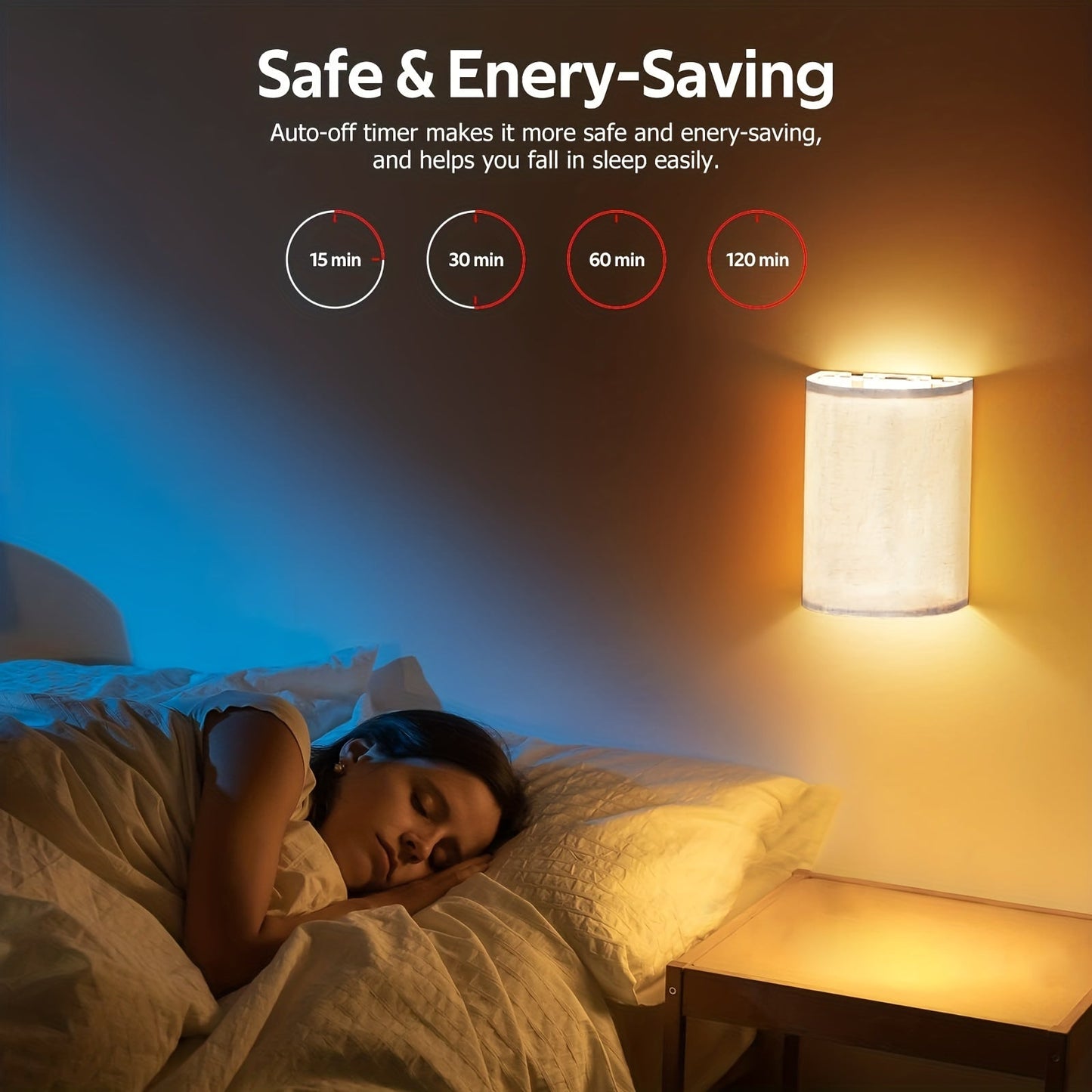 RadiantWall Wireless Wall Lights 2 Pack Rechargeable LED Lamps with Remote