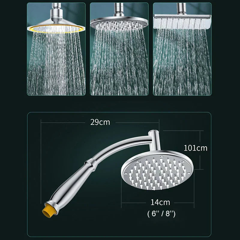 RainZen Water Saving Rain Shower Head with High Pressure Flow