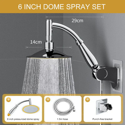 RainZen Water Saving Rain Shower Head with High Pressure Flow