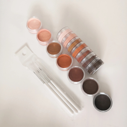 Kit de peinture corporelle arc-en-ciel bicolore pour des créations artistiques sur le visage