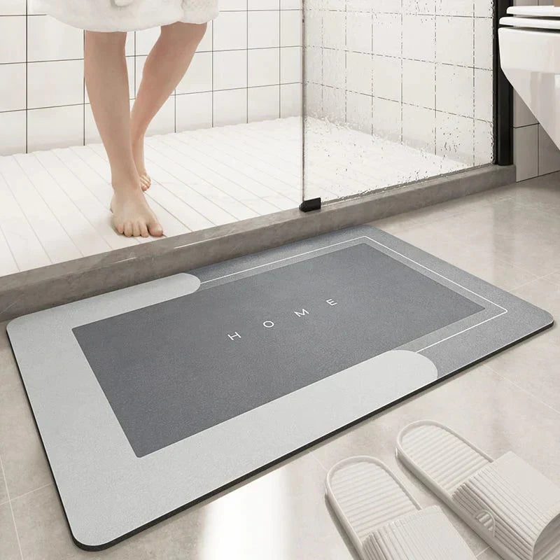 Rapid Dry Non Slip Floor Mat for Bathroom and Entryway Safety