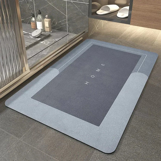 Rapid Dry Non Slip Floor Mat for Bathroom and Entryway Safety