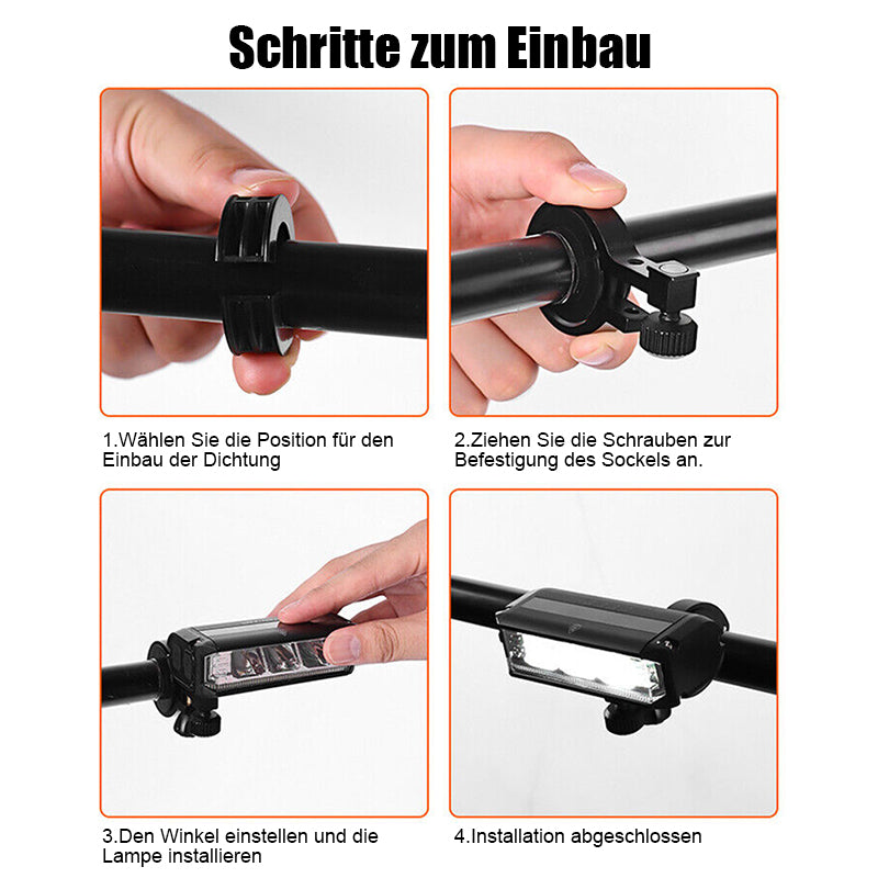 Rechargeable 900 Lumen LED Bike Light for Night Riding