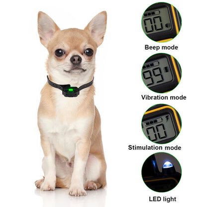 Rechargeable Anti Bark Dog Collar with Remote and Waterproof Design
