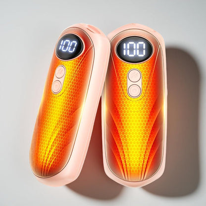 Rechargeable Electric Hand Warmers LED Display Reusable Portable Pocket Heater Set