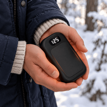 Rechargeable Electric Hand Warmers Reusable Pocket Heater LED Display Three Heat Levels