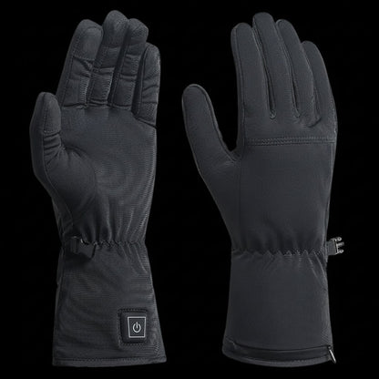 Forros térmicos recargables para guantes, con temperatura ajustable, tejido elástico fino y bolsillo para la batería