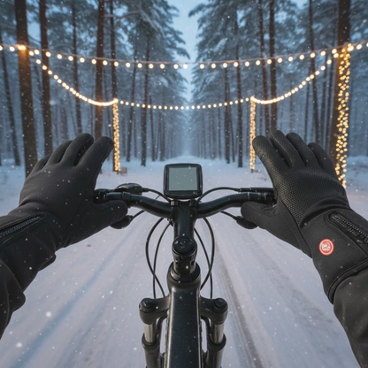 Rechargeable Heated Gloves Skiing Waterproof Touchscreen Thermal Grip Winter Outdoor