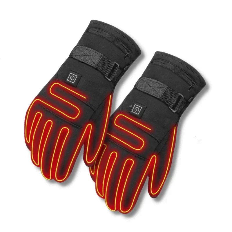 Aufladbare beheizte Handschuhe, wasserdichte Thermo-Touchscreen-Winterhandschuhe und Handwärmer für den Outdoor-Bereich