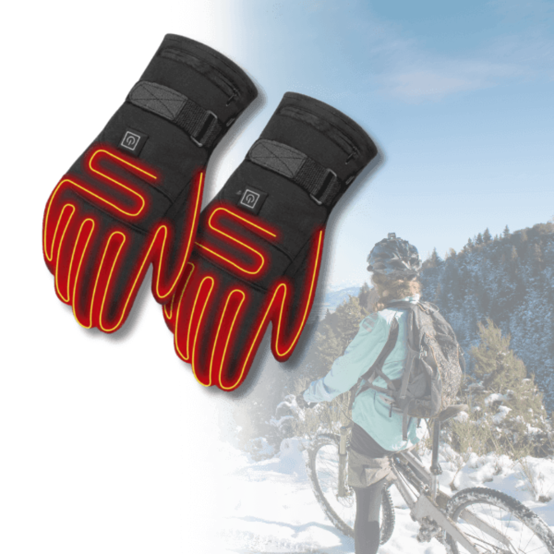 Aufladbare beheizte Handschuhe, wasserdichte Thermo-Touchscreen-Winterhandschuhe und Handwärmer für den Outdoor-Bereich