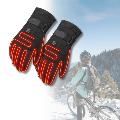 Aufladbare beheizte Handschuhe, wasserdichte Thermo-Touchscreen-Winterhandschuhe und Handwärmer für den Outdoor-Bereich