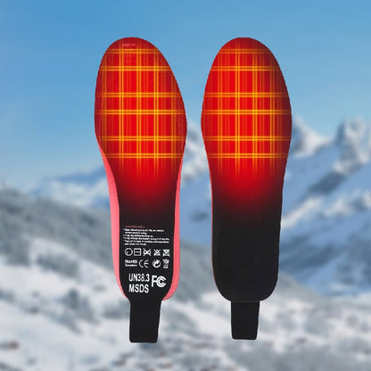 Plantillas calefactables recargables con gran soporte para el arco, control remoto inalámbrico y USB C para calzado de invierno