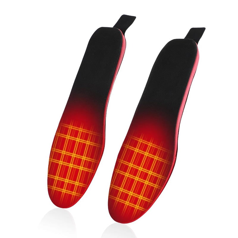 Plantillas calefactables recargables con gran soporte para el arco, control remoto inalámbrico y USB C para calzado de invierno