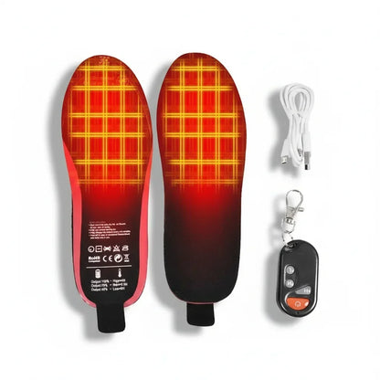 Rechargeable Heated Insoles with Wireless Remote Adjustable Heat Winter Shoe Inserts