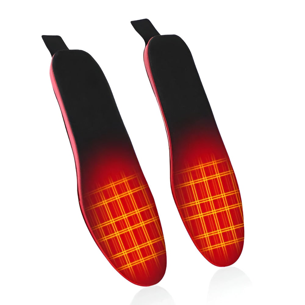Plantillas térmicas recargables para zapatos, con control remoto inalámbrico, soporte para el arco plantar y calor para el invierno