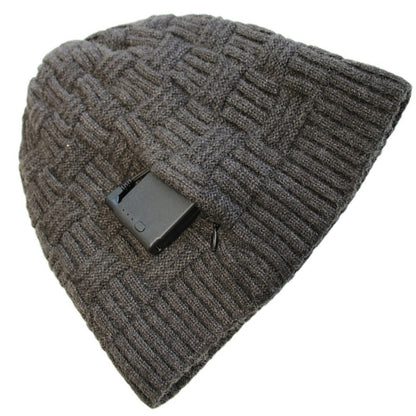 Rechargeable Heated Winter Beanie Ear Flaps 3400mAh Battery Knit Skull Cap Hat