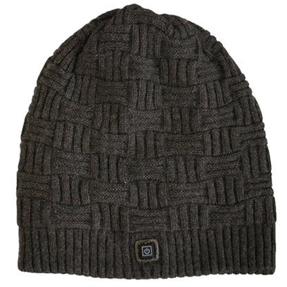 Rechargeable Heated Winter Beanie Ear Flaps 3400mAh Battery Knit Skull Cap Hat