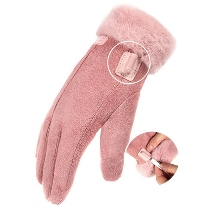 Rechargeable Heated Winter Gloves Touchscreen Waterproof Warm Gloves