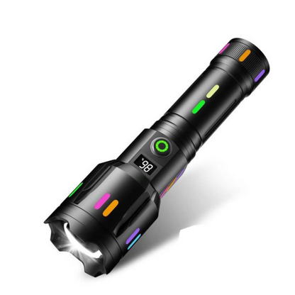 Rechargeable High Power LED Flashlight with Adjustable Beam