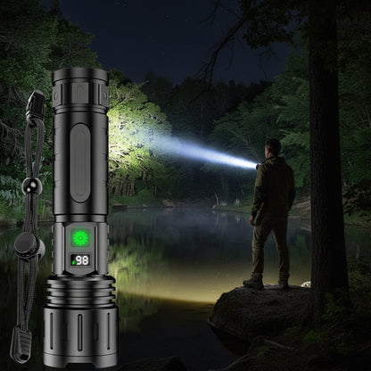 Rechargeable LED Flashlight with Waterproof Aluminum Body