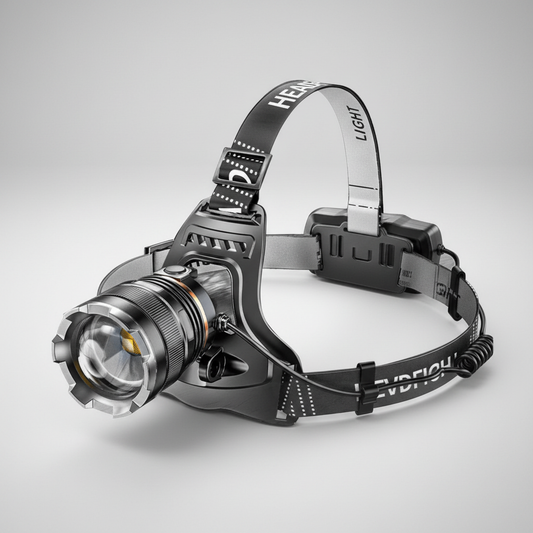 Rechargeable LED Headlamp with XHP90.2 High-Power Light