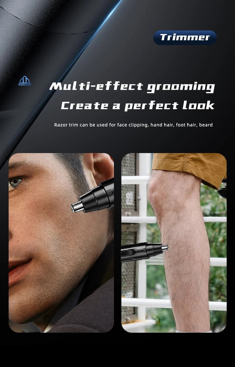 Rechargeable Nose and Ear Hair Trimmer for Men and Women