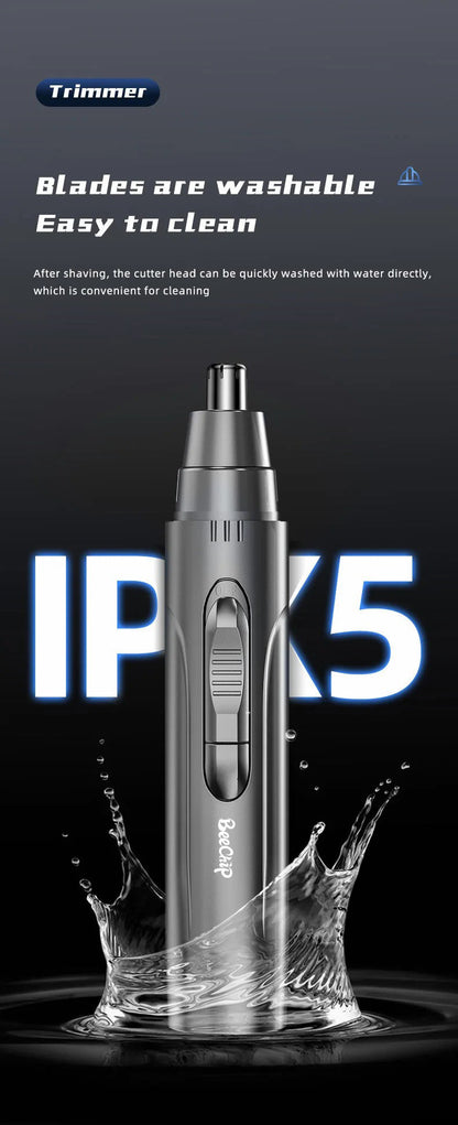 Rechargeable Nose and Ear Hair Trimmer for Men and Women
