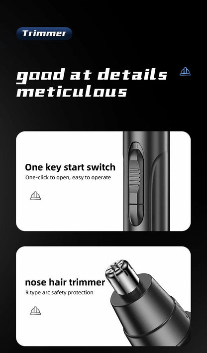 Rechargeable Nose and Ear Hair Trimmer for Men and Women