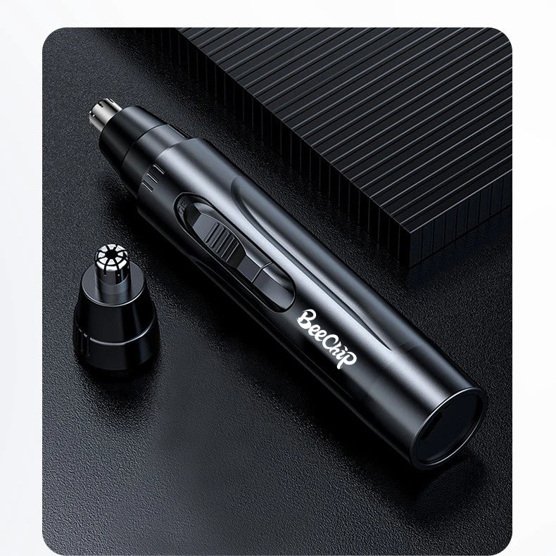 Rechargeable Nose and Ear Hair Trimmer for Safe and Precise Grooming