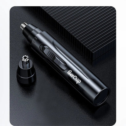 Rechargeable Nose and Ear Hair Trimmer for Safe and Precise Grooming