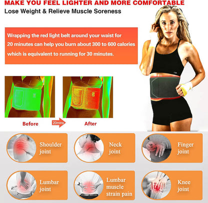 Red and Infrared Light Therapy Wrap with Dual Wavelengths