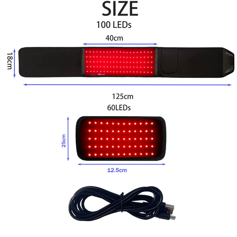 Red and Infrared Light Therapy Wrap with Dual Wavelengths