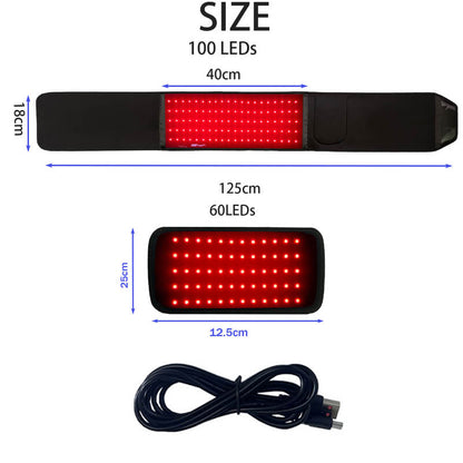 Red and Infrared Light Therapy Wrap with Dual Wavelengths
