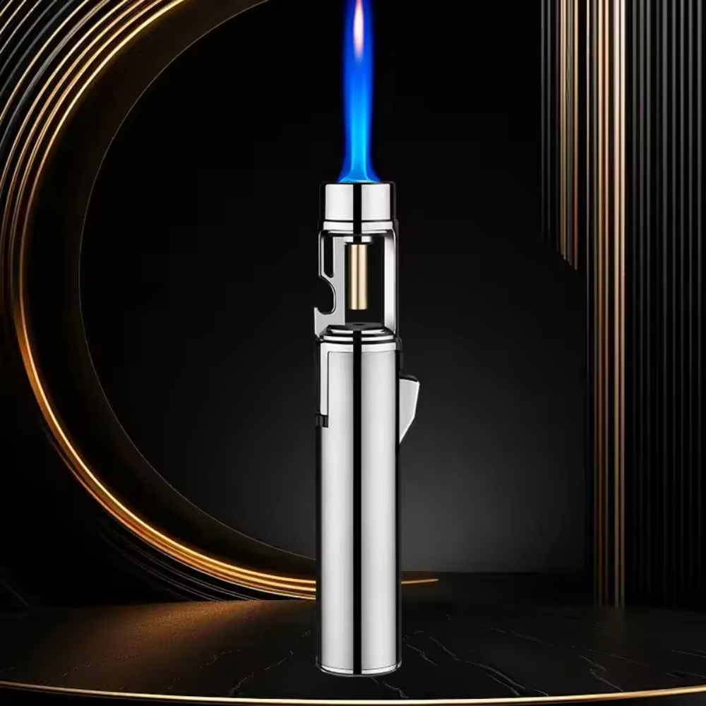 Refillable Butane Turbo Torch with Adjustable Jet Flame