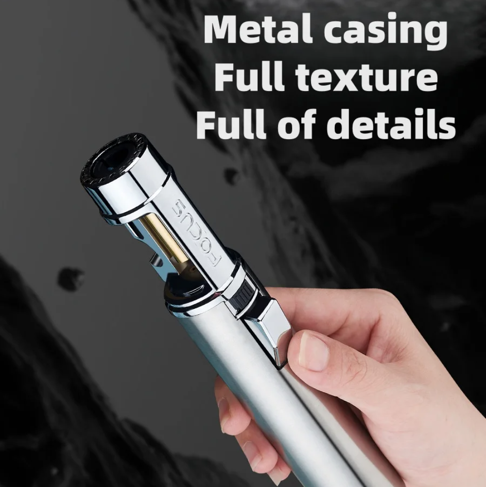 Refillable Butane Turbo Torch with Adjustable Jet Flame