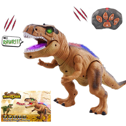 Remote Control T-Rex Dinosaur Toy with LED Lights and Roaring Sound