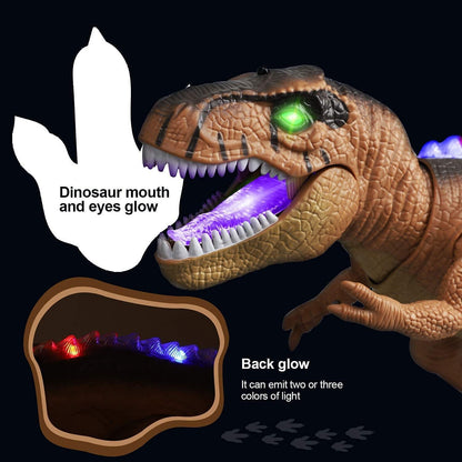 Remote Control T-Rex Dinosaur Toy with LED Lights and Roaring Sound