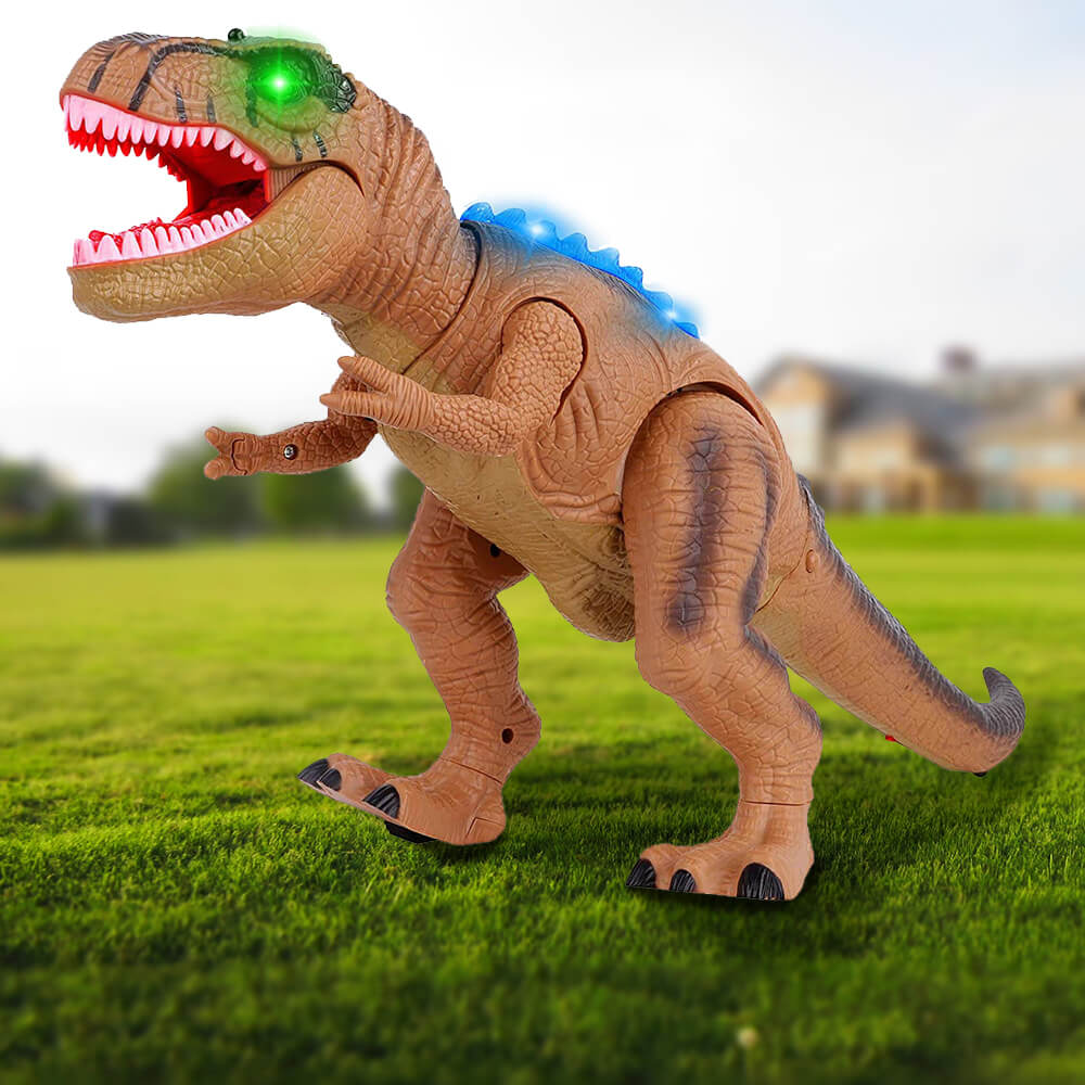 Remote Control T-Rex Dinosaur Toy with LED Lights and Roaring Sound