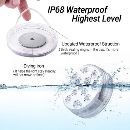 Remote Control Waterproof LED Pool Light RGB Submersible Pool and Spa Lamp