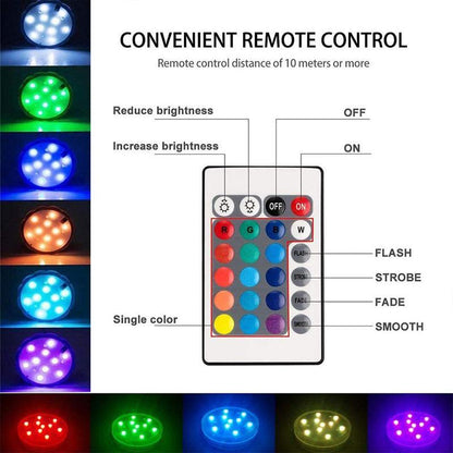 Remote Control Waterproof LED Pool Light RGB Submersible Pool and Spa Lamp