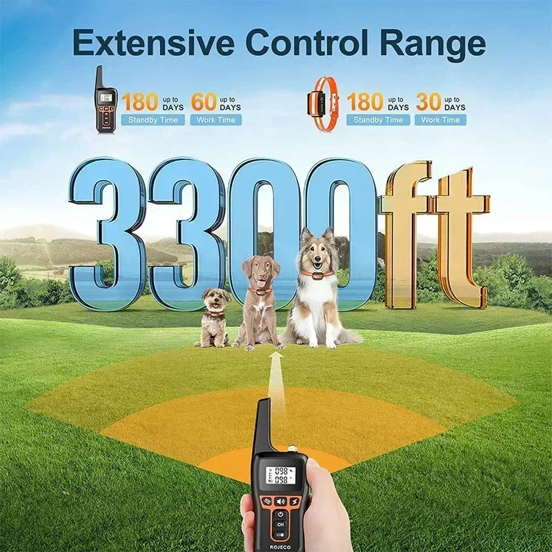 Remote Dog Training Collar with 1000M Range and Adjustable Modes