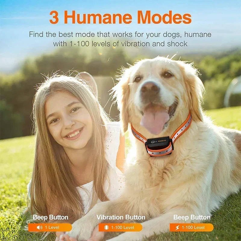 Remote Dog Training Collar with 1000M Range and Adjustable Modes