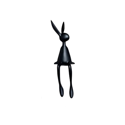 ResinLux Modern Easter Bunny Decor Sitting Rabbit Ornament for Stylish Home Display